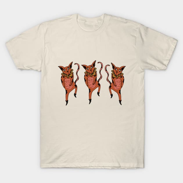 Dancing Cats T-Shirt by Peach Melt